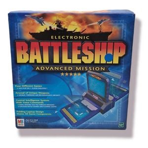 Vintage Electronic Battleship Advanced Mission Game Complete Works Hasbro 2000